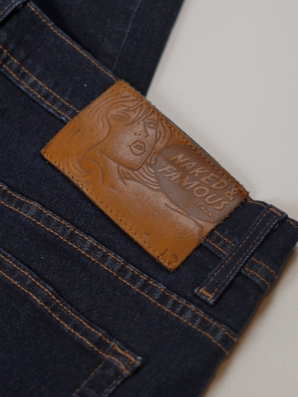 Naked & Famous Weird Guy Active Motion Jeans Dark Indigo 34 - Picture 6 of 9